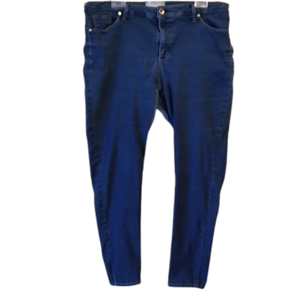Anne Klein Skinny Blue Jeans Size 18W